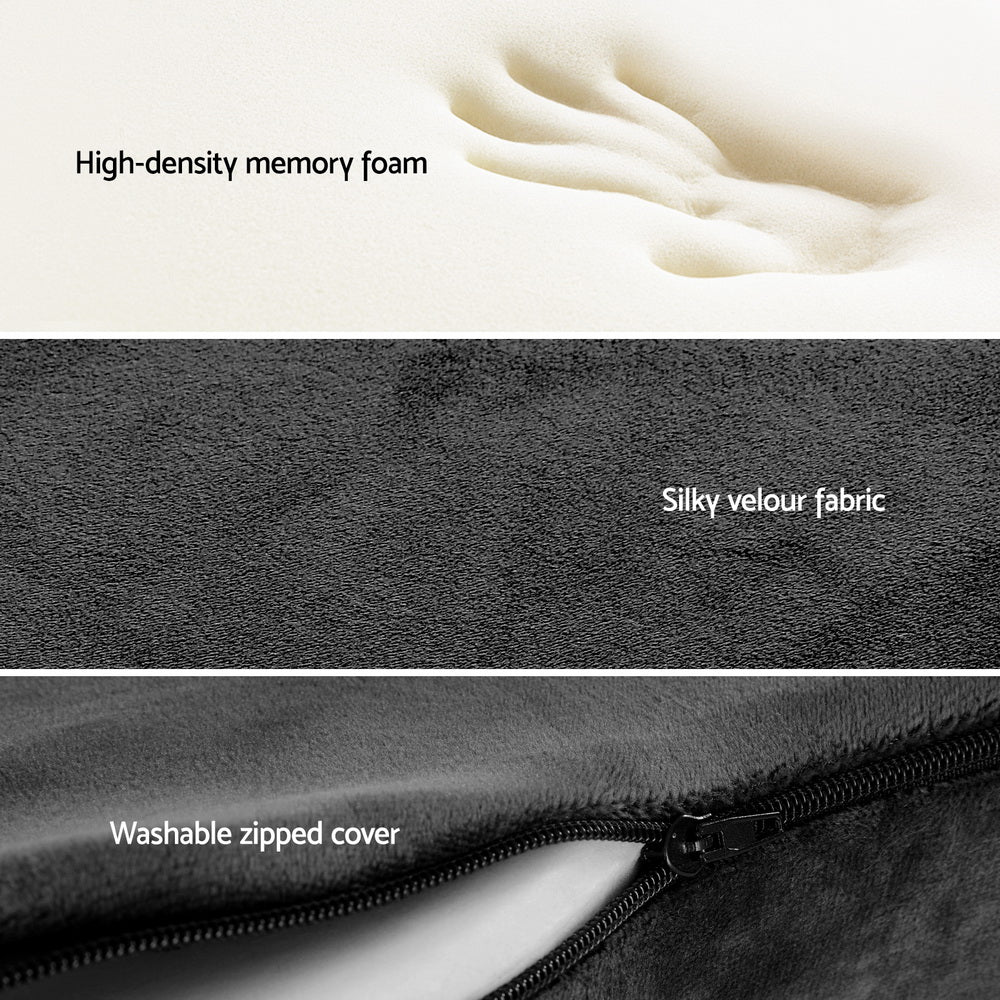 Orthopaedic Memory Foam Seat Cushion for Sciatica & Back Pain Relief - U-Shaped Office Chair Pillow